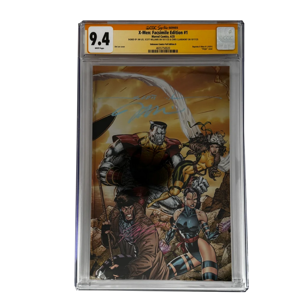 Signed X-Men Facsimile Edition #1 CGC 9.4 comic by Jim Lee