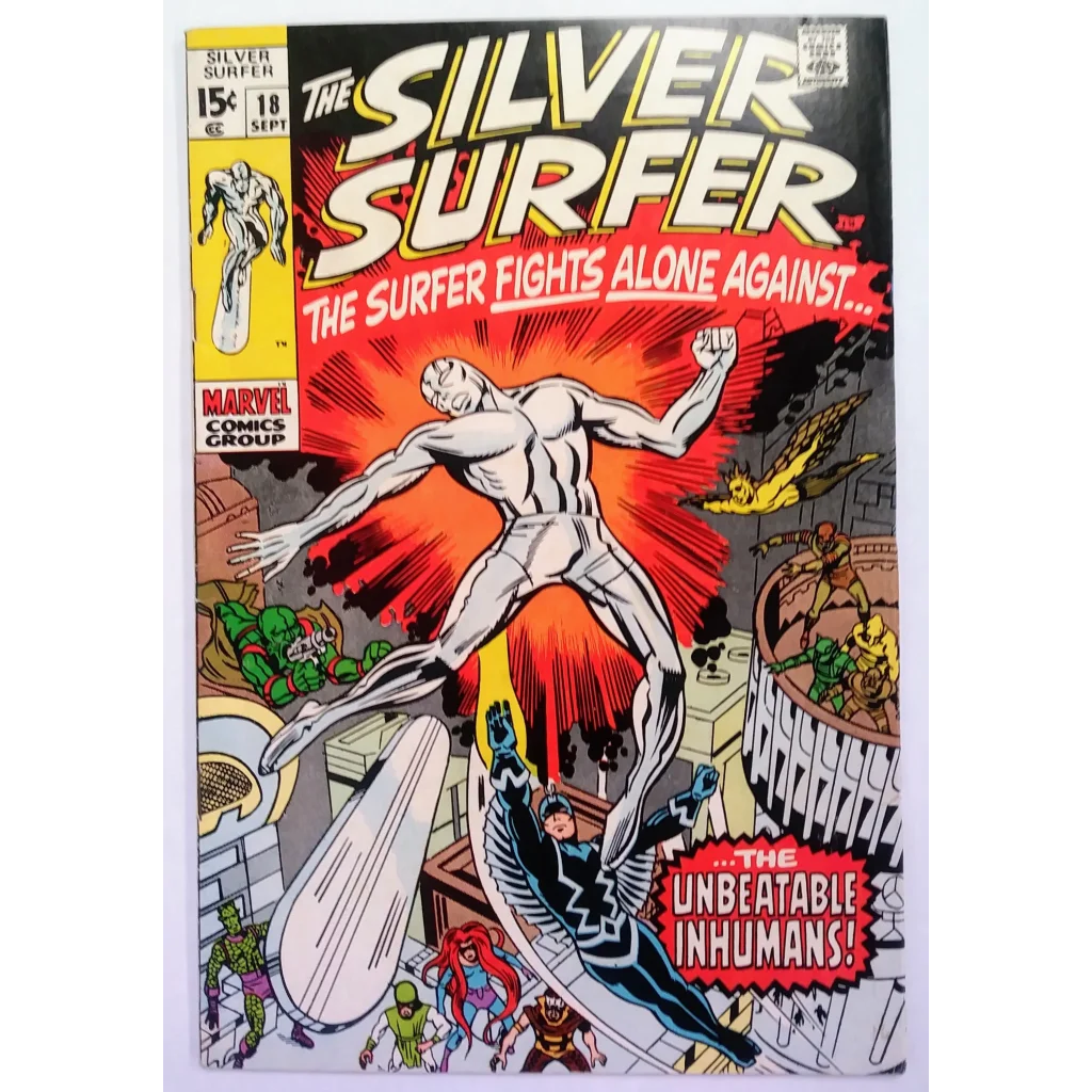 Vintage Silver Surfer Issue 18 Marvel Comics 1970 cover