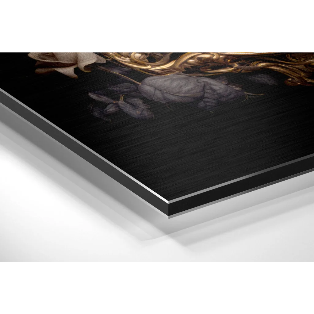 Skull Brushed Aluminum Dibond Wall Art