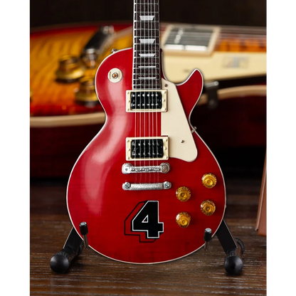 Red Slash Signature Les Paul Standard mini guitar with gold hardware