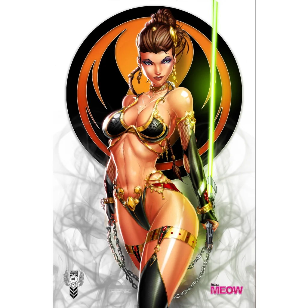 Slave Princess Chained Jedi Trade lightsaber bikini top in gold black