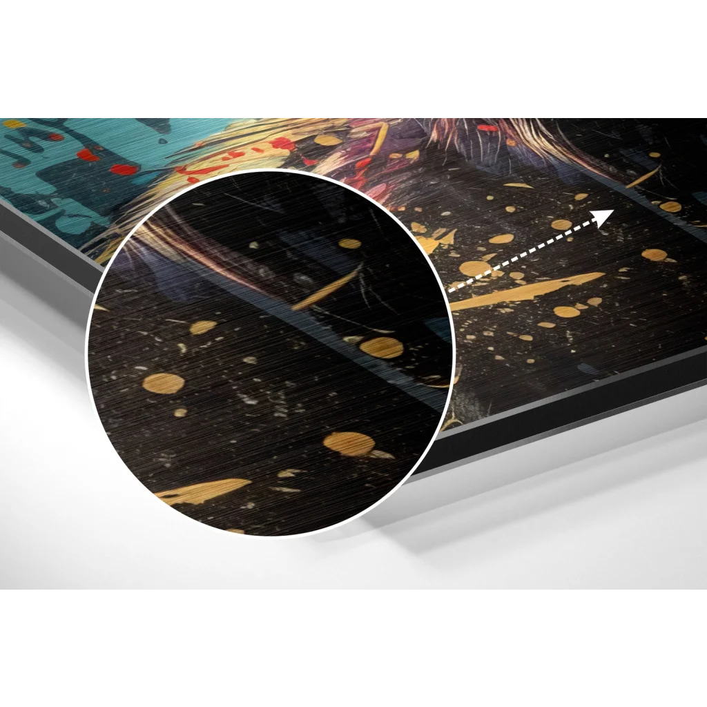 Smarty Monkey Brushed Aluminum Dibond Wall Art