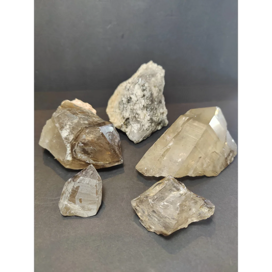 Smoky Quartz Natural Elestial Points