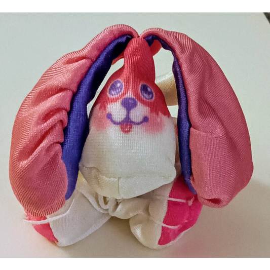 Smooshees Cuddler Companion Neptune Dog plush toy in pink and white