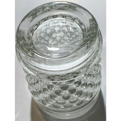 Vintage 1950s Anchor Hocking Hobnail glass tumbler with bubble design