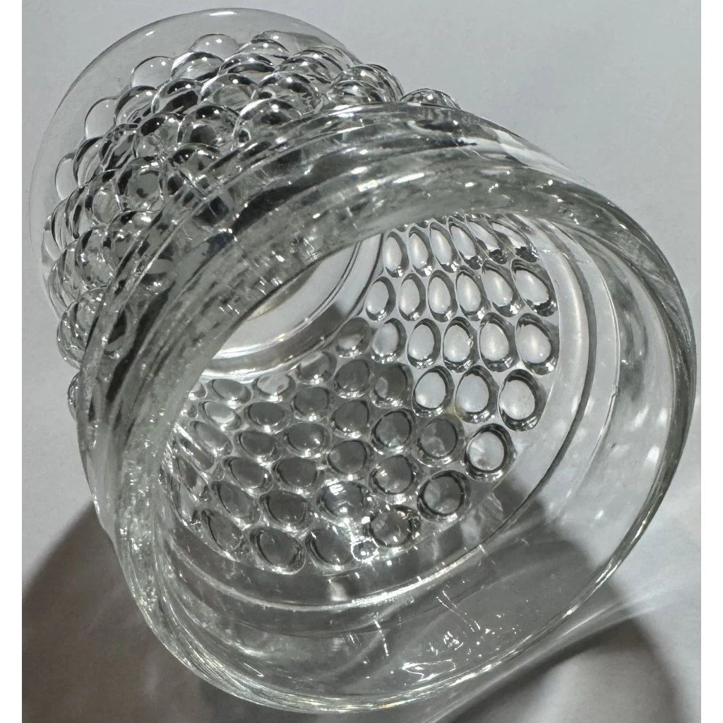 Vintage 1950s Anchor Hocking Hobnail glass tumbler with bubble pattern