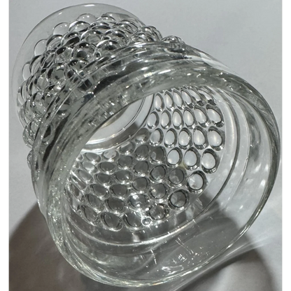 Vintage 1950s Anchor Hocking Hobnail glass tumbler with bubble pattern