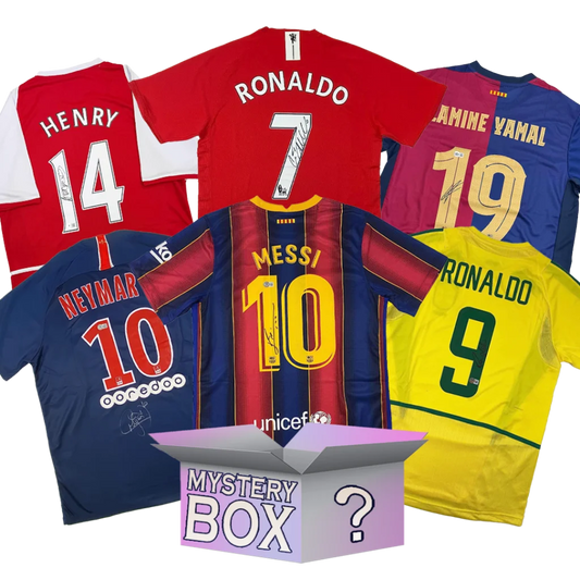Soccer Legends Autographed Jersey Mystery Box with PSA JSA or Beckett COA | Hall of Fame Sports Memorabilia | vintageantiquesgifts.com