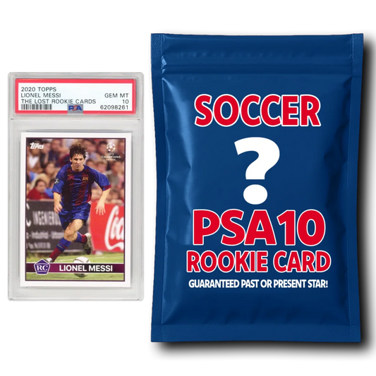Soccer PSA 10 Graded Card Mystery Pack | Hall of Fame Sports Memorabilia | vintageantiquesgifts.com