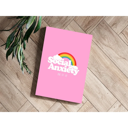 Social Anxiety Rainbow Insigne Aluminum Print | Modern Wall Art Decor | vintageantiquesgifts.com