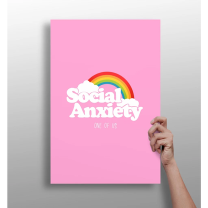 Social Anxiety Rainbow Insigne Aluminum Print | Insigneart USA | vintageantiquesgifts.com