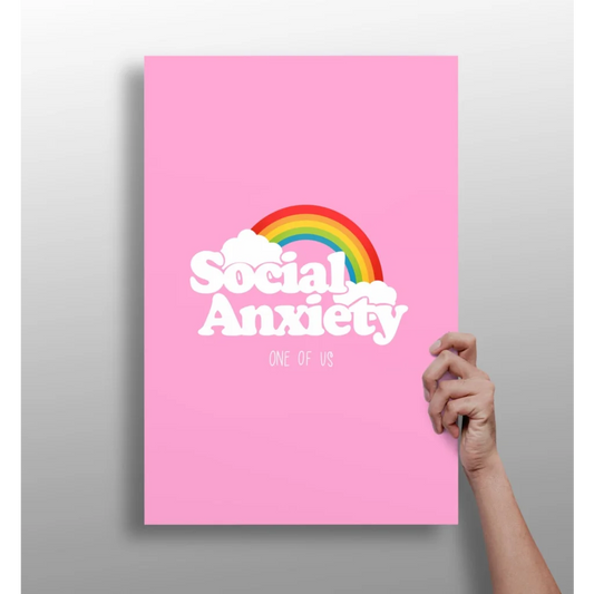 Social Anxiety Rainbow Insigne Aluminum Print | Insigneart USA | vintageantiquesgifts.com