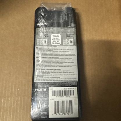 Sony HDMI DLC-HE20S cable with Ethernet in black packaging, new sealed