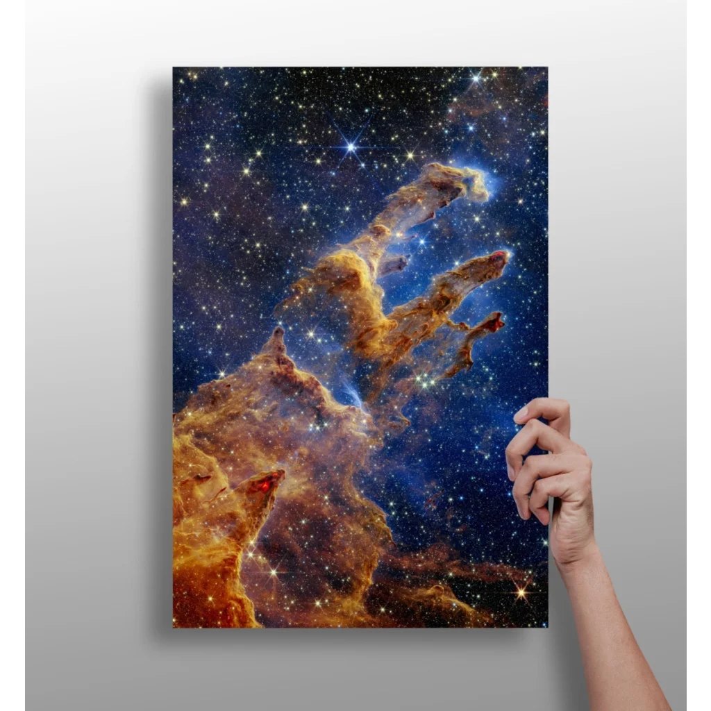 Vibrant Pillars of Creation Nebula on Insigne Aluminum Prints