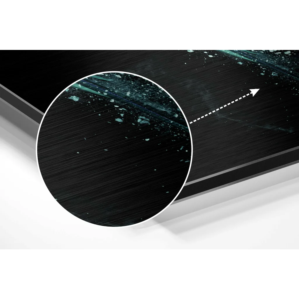 Sparkling Wings Brushed Aluminium Dibond Wall Art