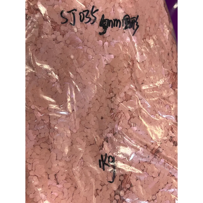 Plastic bag with light pink pink 2mm sequins from Sparkly Light Pink F321R Glitter Collection