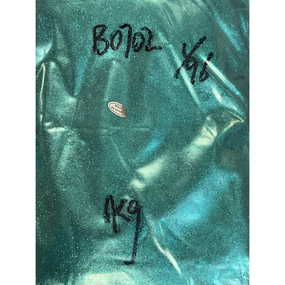 Iridescent teal glitter bag from Sparkly Light Pink Pink 2mm Beauty Magic collection