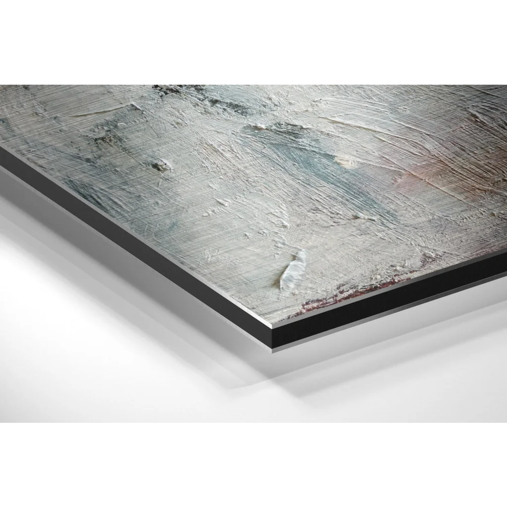 Glass Wall Art Abstract textured art on brushed aluminium dibond print