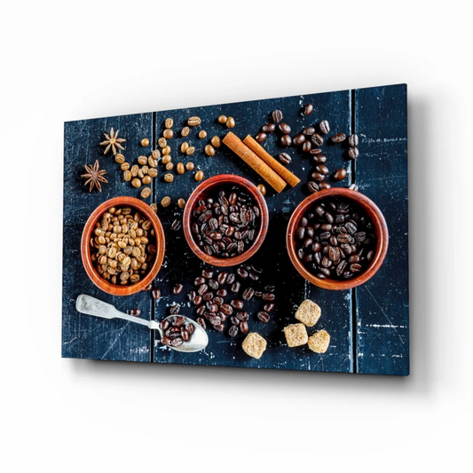 Rustic Coffee Spice Bowl Canvas Wall Art Print | Insigneart USA | vintageantiquesgifts.com