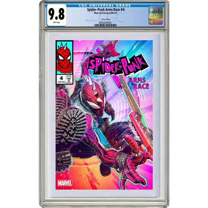 9.8 graded Spider-Punk Arms Race #4 comic with Doc Ock showdown