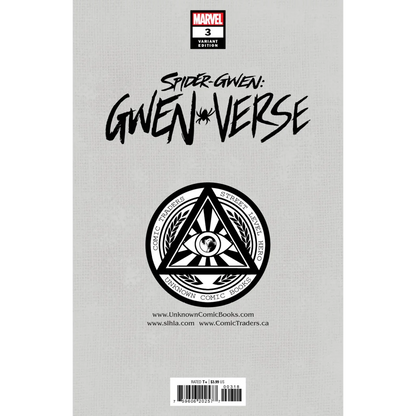 Comic book cover for Spider-Gwen Gwenverse Issue 3 Variant with X23 Wolverine