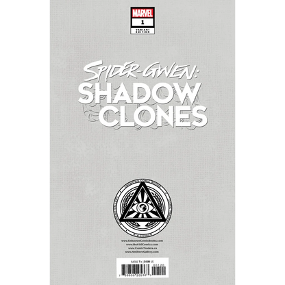 Back cover of Epic Shadow Clones Kael Ngu Exclusive Virgin Comic Adventure featuring shadow clones