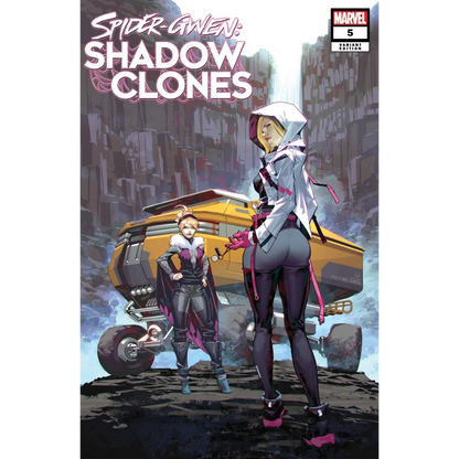 Comic book with shadow clones, characters, and vehicle from Unknown Comics Kael Ngu edition