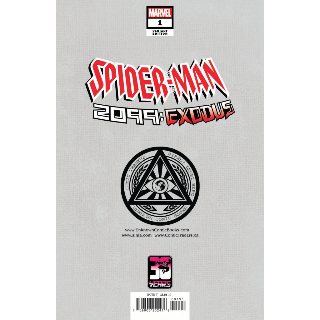 Spider Man 2099 Exodus Variant Comic with stunning artwork, Alan Quah exclusive edition