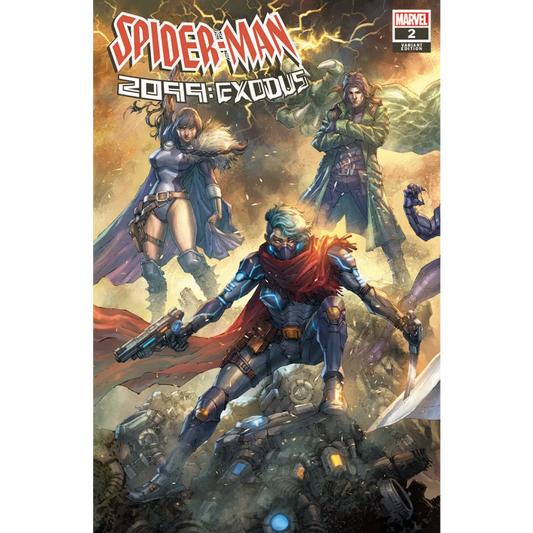 Colorful comic book cover featuring multiple characters in a dynamic pose by Steve Orlando