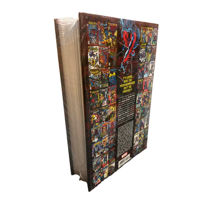 Thick shrink-wrapped Spider-Man 2099 Omnibus with dark illustrated cover and comic panels