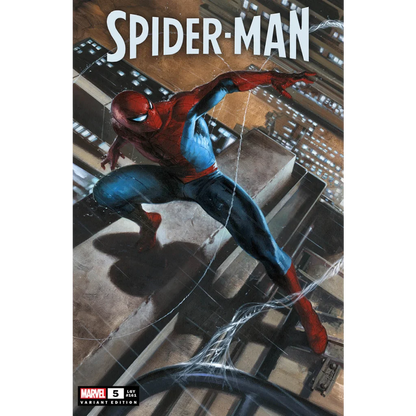 Spider-Man comic book by Dan Slott from Marvel Comics at Unknown Comics with city backdrop