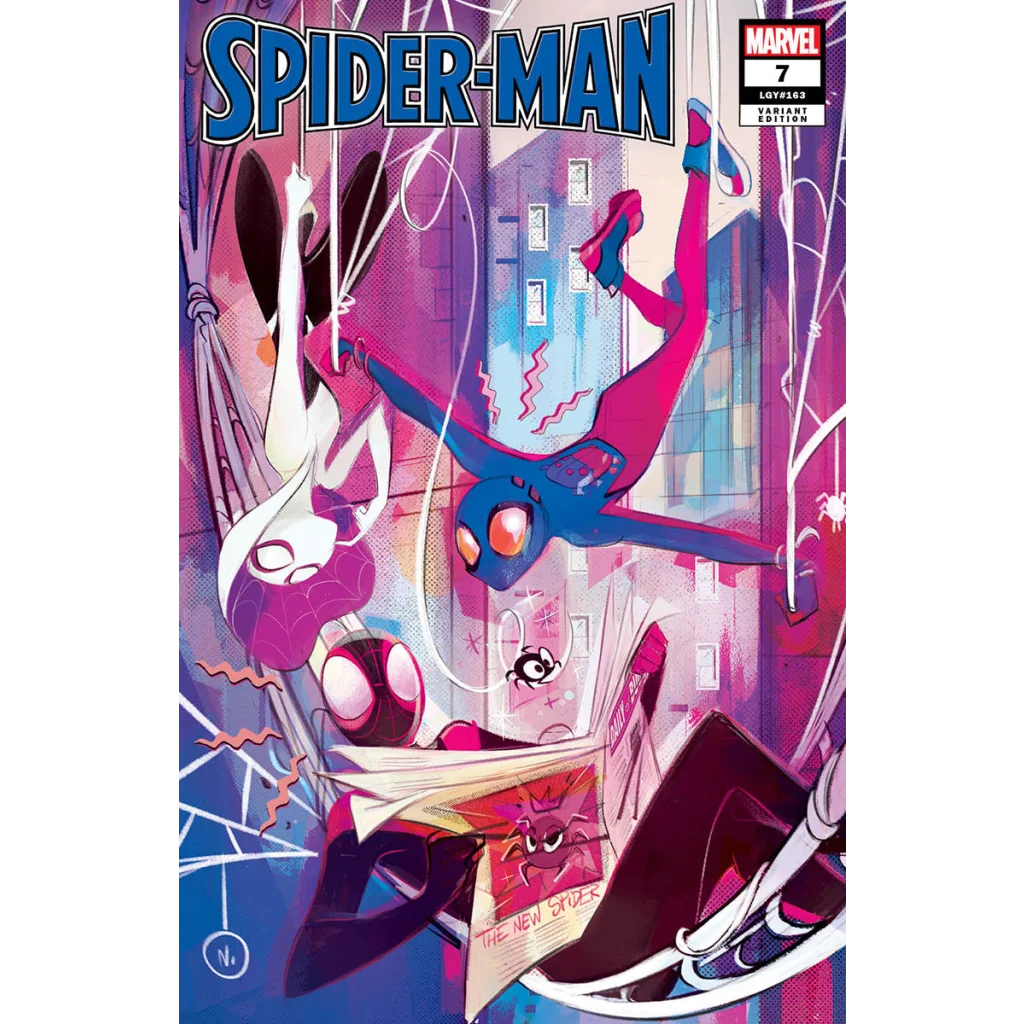 Vibrant Spider-Man 7 2nd Printing Unknown Comics cover with Spider-Gwen and Miles Morales