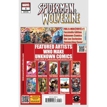 Spider-Man and Wolverine Tyler Kirkham exclusive comic cover