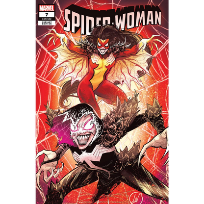 Marvel comics comic book featuring Spider-Woman and Venom-like character from Unknown Comics