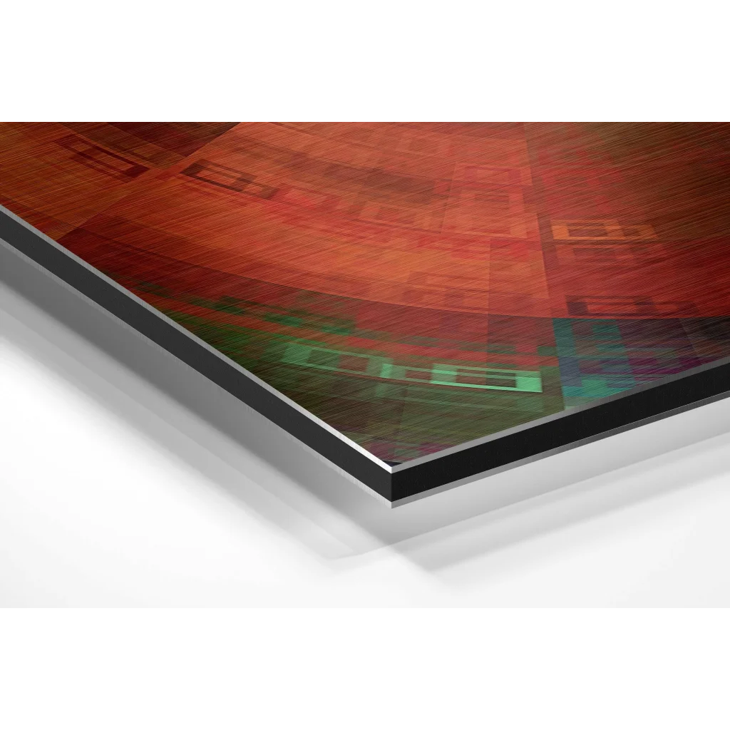 Spin Brushed Aluminium Dibond Wall Art