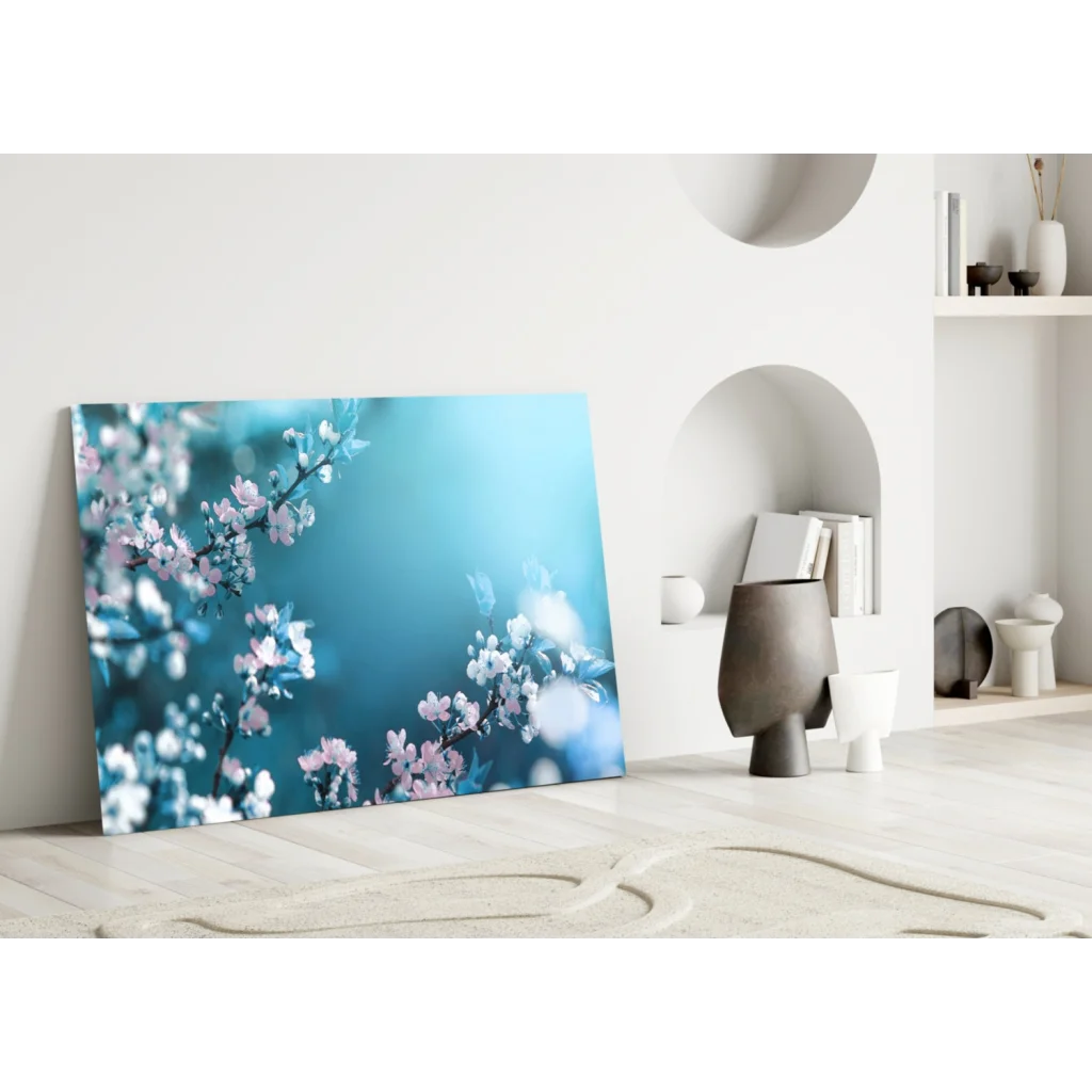 Cherry Blossom Canvas Wall Art Print for Home Decor | Modern Wall Art Decor | vintageantiquesgifts.com