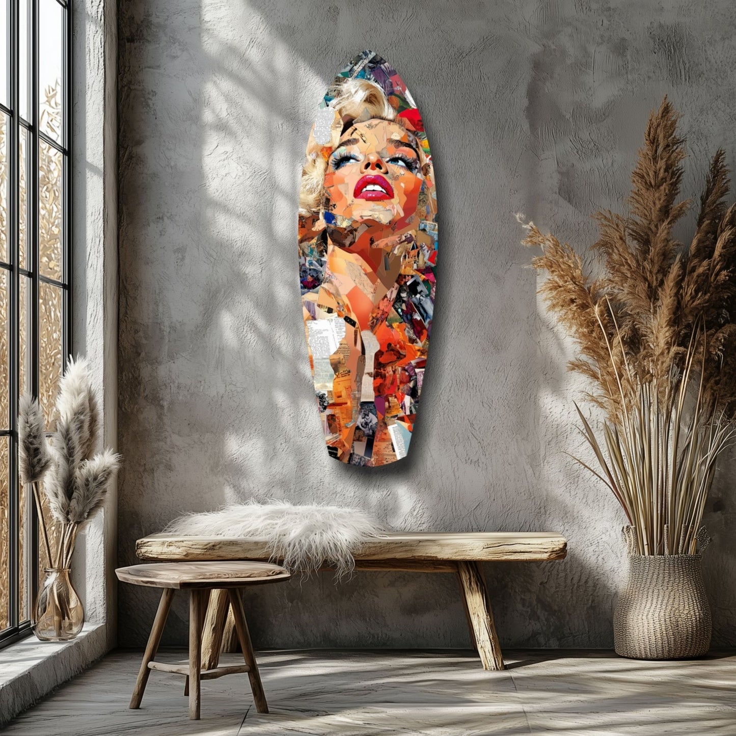 The Shiniest Star Glamour Portrait Glass Wall Art