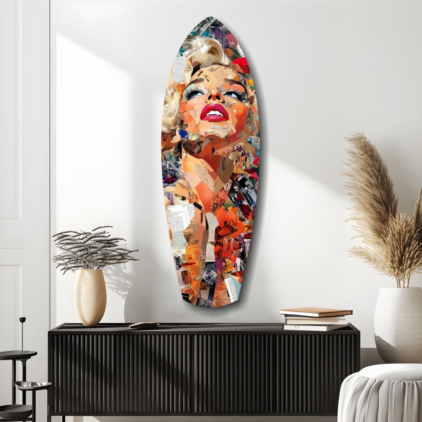 The Shiniest Star Glamour Portrait Glass Wall Art