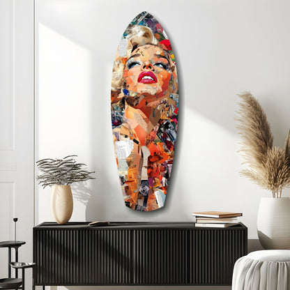 The Shiniest Star Glamour Portrait Glass Wall Art