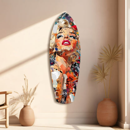 The Shiniest Star Glamour Portrait Glass Wall Art