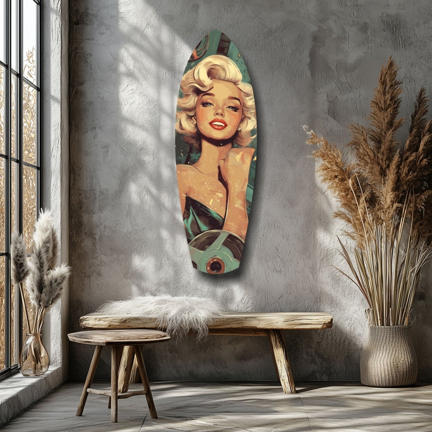 Hollywood Starlet V1 Glass Wall Art