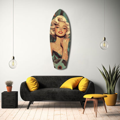 Hollywood Starlet V1 Glass Wall Art