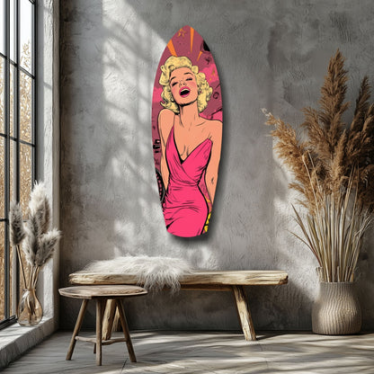 Hollywood Starlet V2 Glass Wall Art