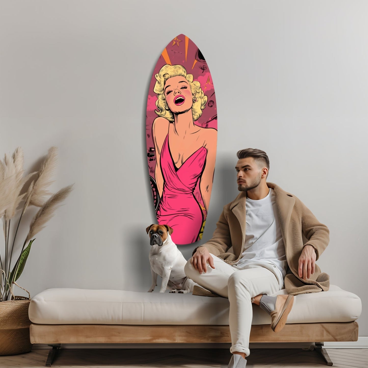 Hollywood Starlet V2 Glass Wall Art