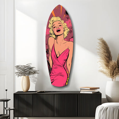 Hollywood Starlet V2 Glass Wall Art