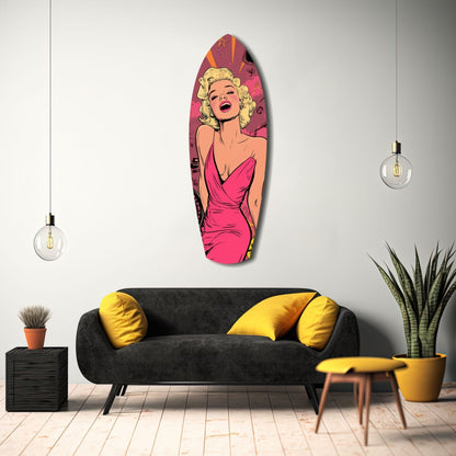 Hollywood Starlet V2 Glass Wall Art