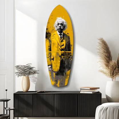Posing Professor Glass Wall Art