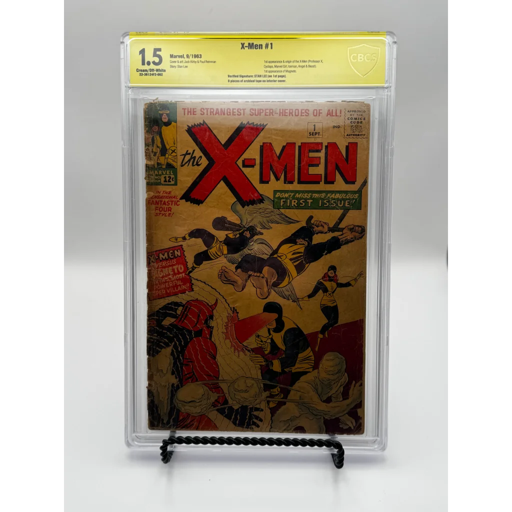 Stan Lee verified signature X-Men #1 CBCS graded comic 1963