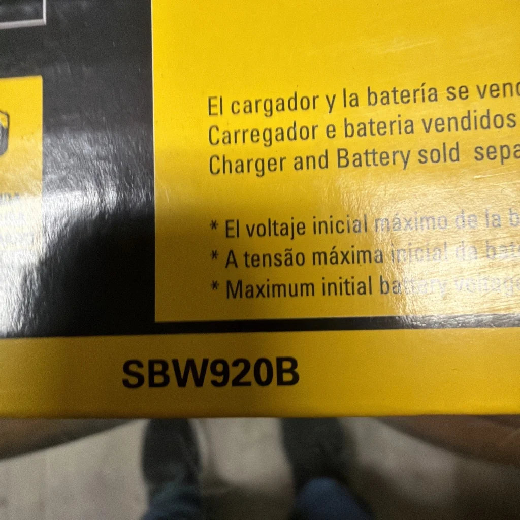Stanley FatMAX 20V impact wrench 370Nm SBW920B yellow box label