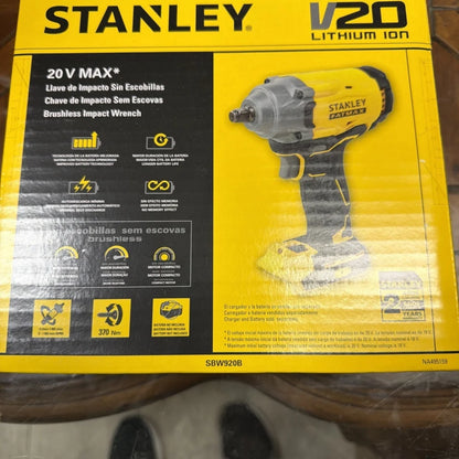 Stanley Fatmax 20V impact wrench 370Nm SBW920B yellow black new